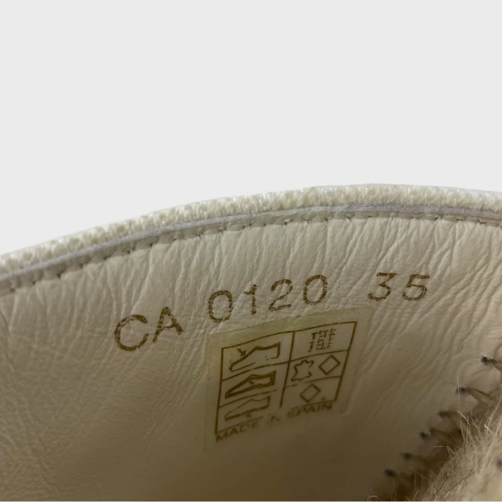 Christian Dior NEW Unworn Cream Granville Espadrille Sandals Size 35
